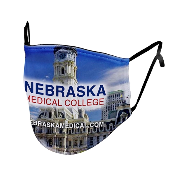 Full Color Sublimation 3-Ply Washable & Reusable Cotton - Full Color Sublimation 3-Ply Washable & Reusable Cotton - Image 1 of 9