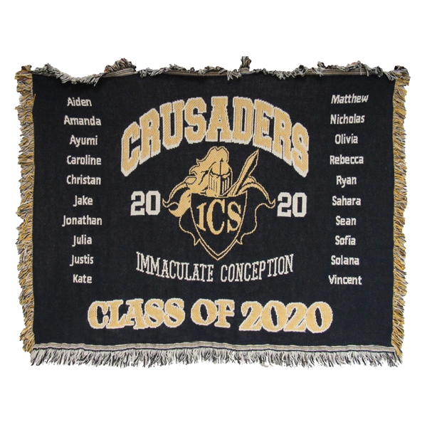 36 x 48, 1.2 lb., Custom Woven Throw USA Made - 36 x 48, 1.2 lb., Custom Woven Throw USA Made - Image 0 of 2
