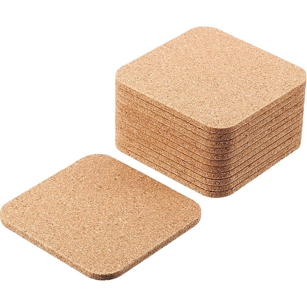 1/8 Square Drinkware Utensils Bverage Cork Coaster - 1/8 Square Drinkware Utensils Bverage Cork Coaster - Image 1 of 2