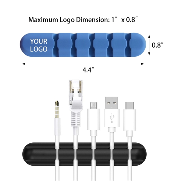 Silicone 5 Slots Desk Cable Organizer - Silicone 5 Slots Desk Cable Organizer - Image 1 of 1