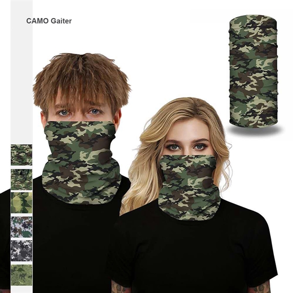 Camo Neck Gaiter Face Bandanas Sports - Camo Neck Gaiter Face Bandanas Sports - Image 0 of 5