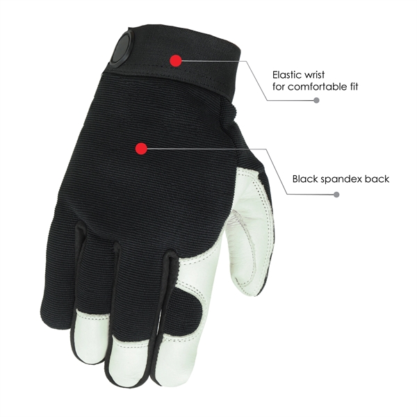 Buffalo Leather Mechanics Gloves - Buffalo Leather Mechanics Gloves - Image 5 of 5