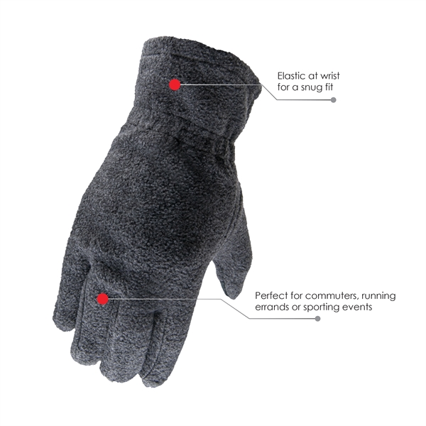 Fleece Touchscreen Gloves - Fleece Touchscreen Gloves - Image 1 of 5