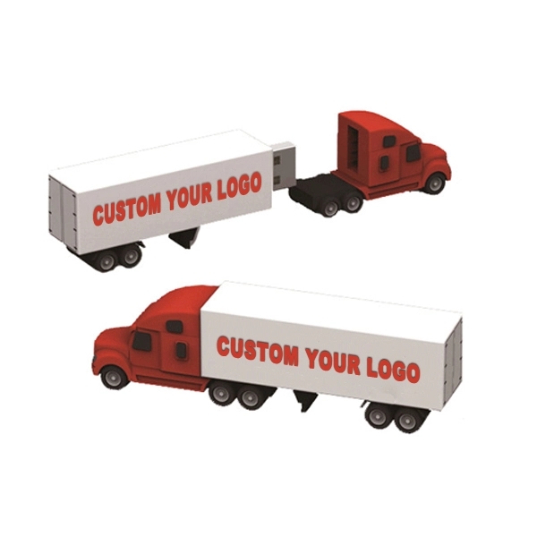 Long Haul Truck Shape USB Flash Drive - Long Haul Truck Shape USB Flash Drive - Image 0 of 1