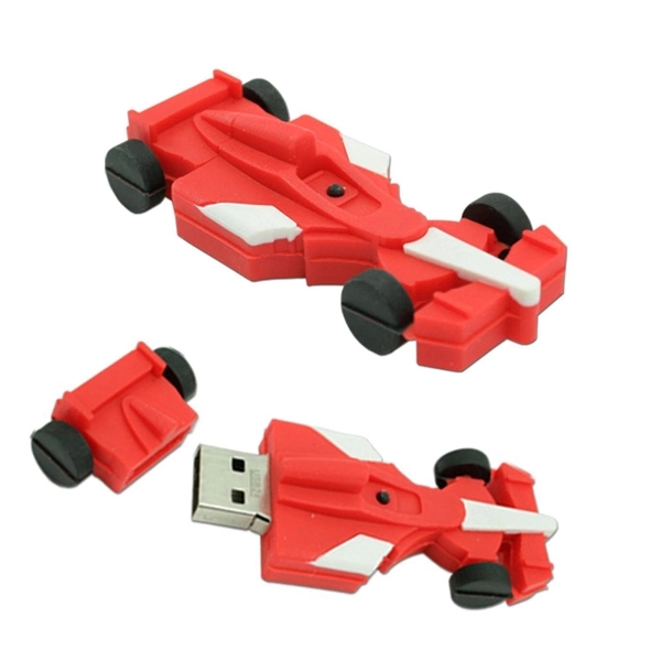 Racing Car Shaped USB Flash Drive - Racing Car Shaped USB Flash Drive - Image 1 of 2