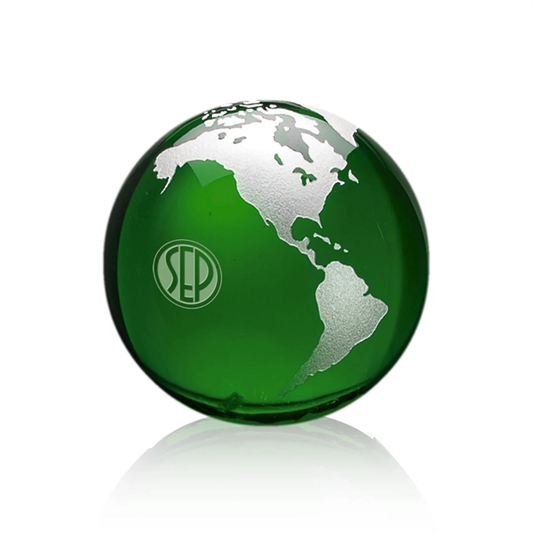 Globe Paperweight - Green - Globe Paperweight - Green - Image 4 of 15