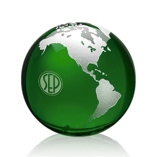 Globe Paperweight - Green - Globe Paperweight - Green - Image 10 of 15