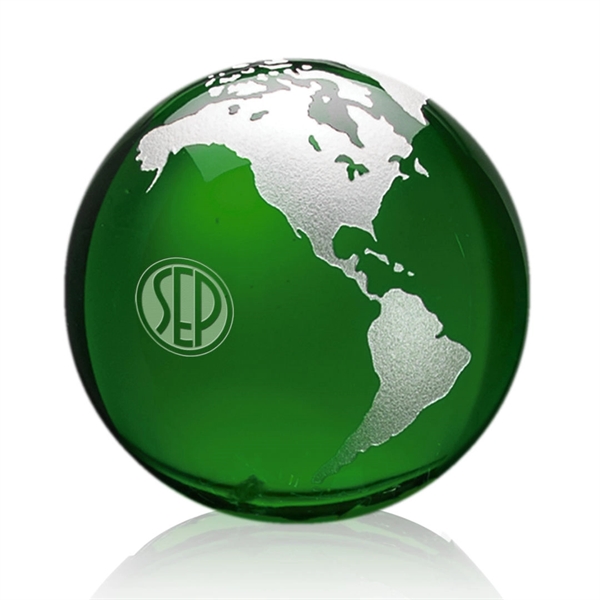 Globe Paperweight - Green - Globe Paperweight - Green - Image 14 of 15