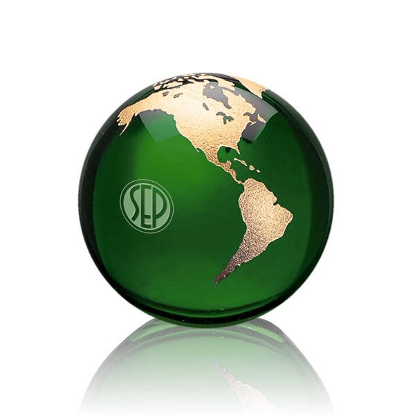 Globe Paperweight - Green - Globe Paperweight - Green - Image 2 of 15
