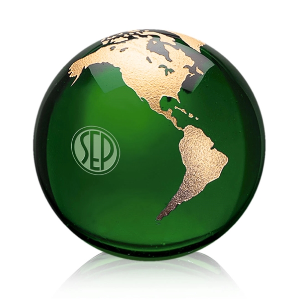 Globe Paperweight - Green - Globe Paperweight - Green - Image 12 of 15