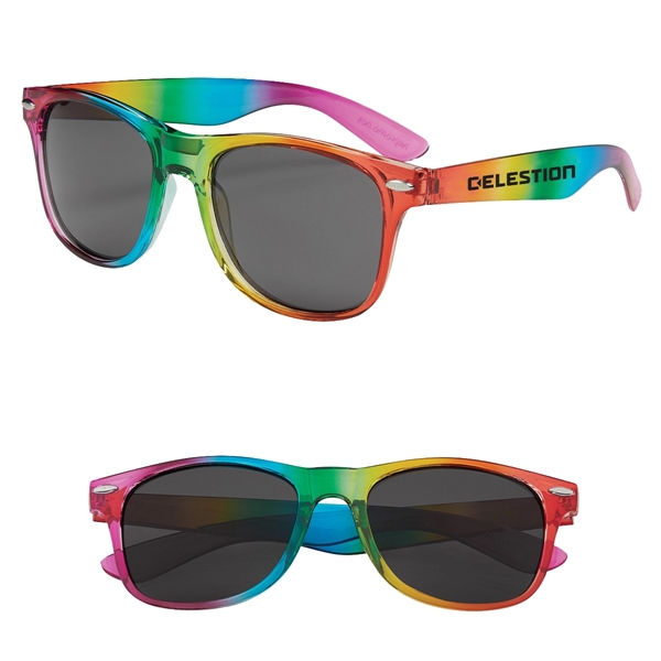 Stylish Sunglasses with Rainbow Frame - Stylish Sunglasses with Rainbow Frame - Image 1 of 11