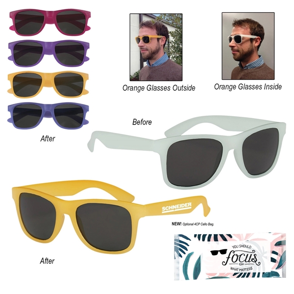 Frosted Color Changing Sunglasses - Frosted Color Changing Sunglasses - Image 0 of 6