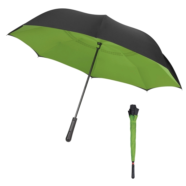 48" Contrasting Inversion Umbrella - 48" Contrasting Inversion Umbrella - Image 10 of 15