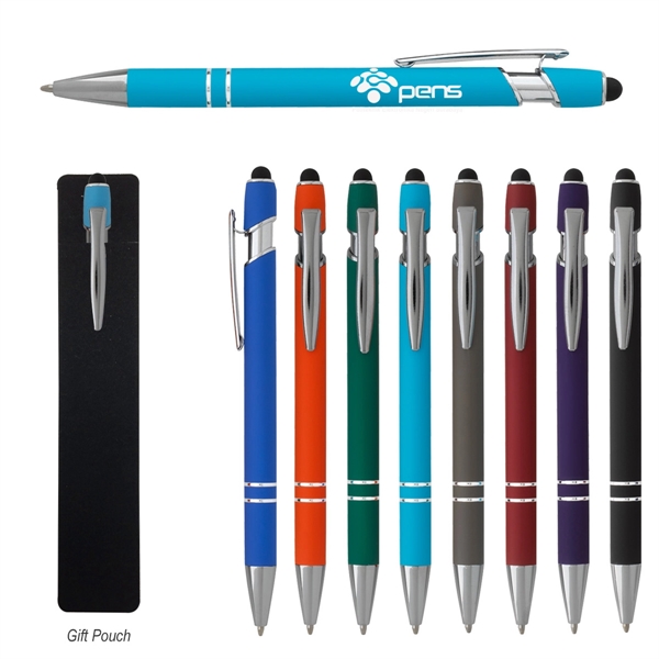 Rubberized Aluminum Stylus Pen - Rubberized Aluminum Stylus Pen - Image 1 of 16