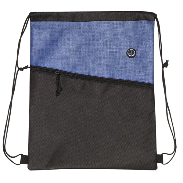 Two-Toned Drawstring Knapsack - Two-Toned Drawstring Knapsack - Image 2 of 6
