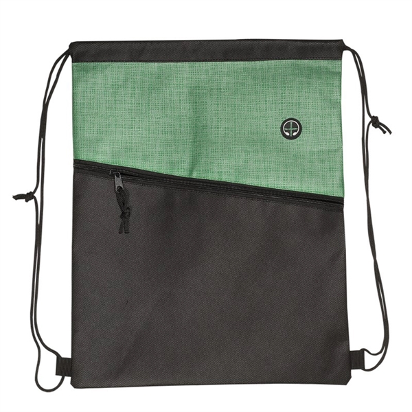 Two-Toned Drawstring Knapsack - Two-Toned Drawstring Knapsack - Image 3 of 6