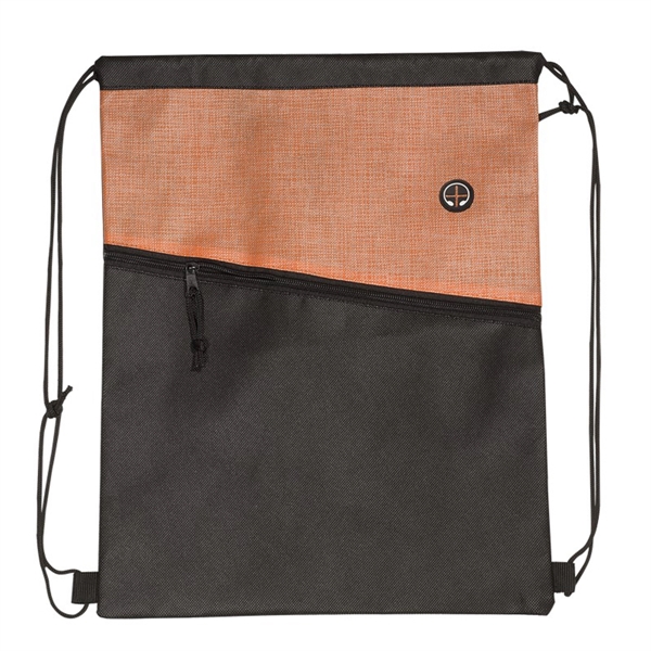 Two-Toned Drawstring Knapsack - Two-Toned Drawstring Knapsack - Image 4 of 6