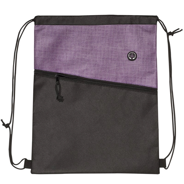 Two-Toned Drawstring Knapsack - Two-Toned Drawstring Knapsack - Image 5 of 6