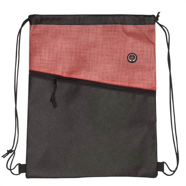 Two-Toned Drawstring Knapsack - Two-Toned Drawstring Knapsack - Image 6 of 6
