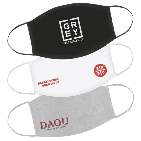 Clearance! Reusable Cotton Face Mask w/Elastic Ear Loops