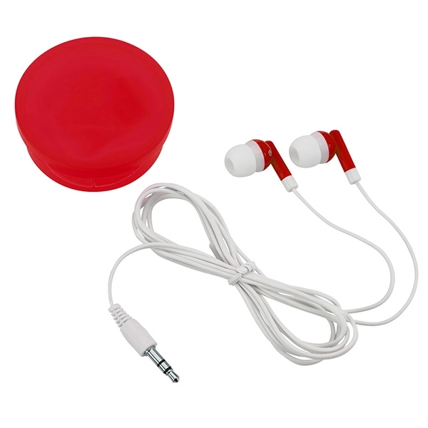 Handy Earbuds in a Round Plastic Case - Handy Earbuds in a Round Plastic Case - Image 6 of 14