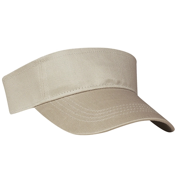 100% Cotton Twill Visor - 100% Cotton Twill Visor - Image 6 of 8