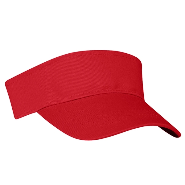 100% Cotton Twill Visor - 100% Cotton Twill Visor - Image 7 of 8