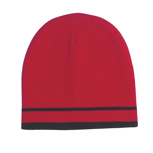 100% Acrylic Knit Beanie For Winter - 100% Acrylic Knit Beanie For Winter - Image 7 of 7