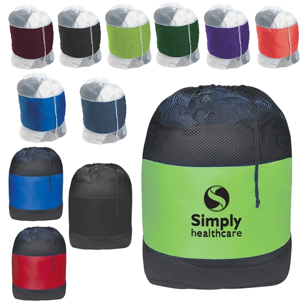 25"x 36" Mesh Laundry Bag with Drawstring - 25"x 36" Mesh Laundry Bag with Drawstring - Image 0 of 11