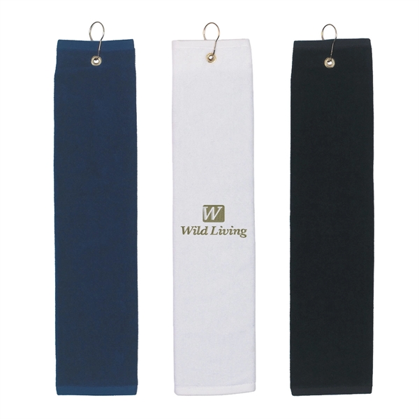 Tri-fold 100% Golf towel - Tri-fold 100% Golf towel - Image 0 of 3