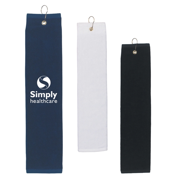 Tri-fold 100% Golf towel - Tri-fold 100% Golf towel - Image 2 of 3