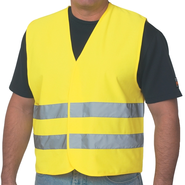 Reflective Safety Vest with Pouch - Reflective Safety Vest with Pouch - Image 2 of 3