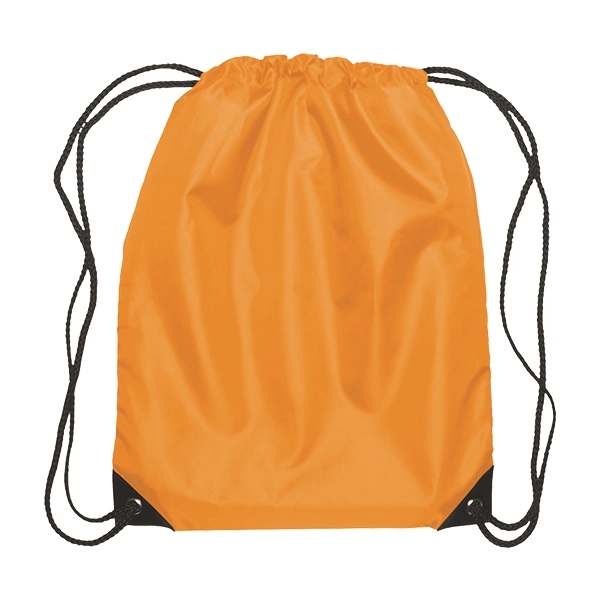 Polyester Drawstring Backpack - Polyester Drawstring Backpack - Image 1 of 20