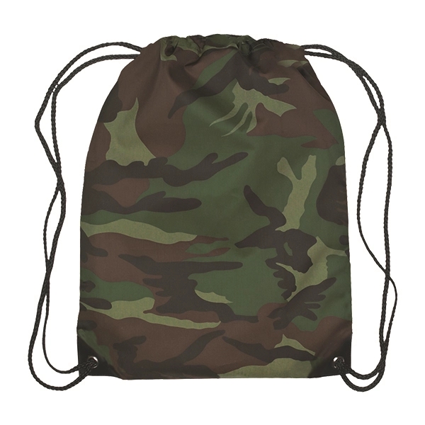 Polyester Drawstring Backpack - Polyester Drawstring Backpack - Image 7 of 20