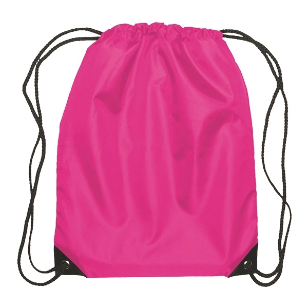 Polyester Drawstring Backpack - Polyester Drawstring Backpack - Image 9 of 20