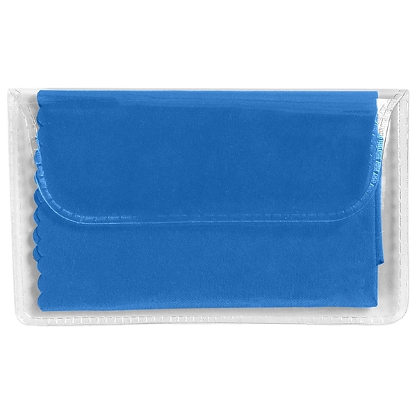 Customizable Microfiber Cleaning Cloth with Case - Customizable Microfiber Cleaning Cloth with Case - Image 1 of 9