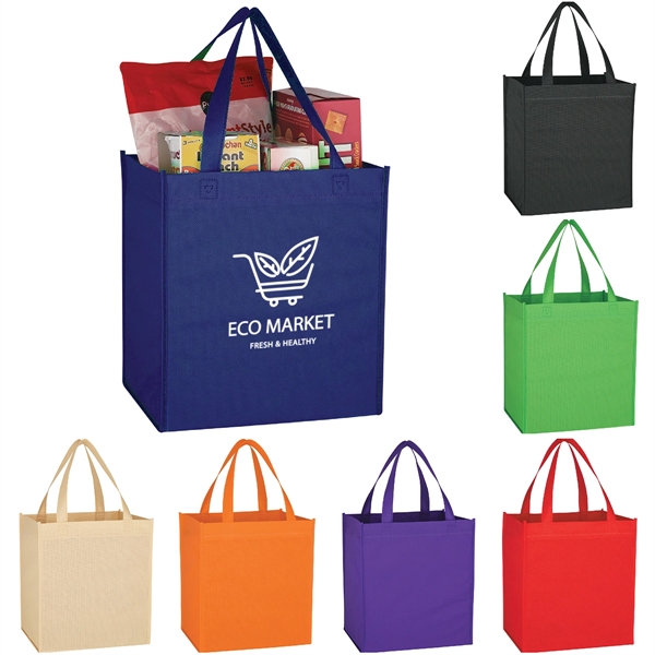 Reusable 80g Non-Woven Shopper's Tote Bag - Reusable 80g Non-Woven Shopper's Tote Bag - Image 0 of 7
