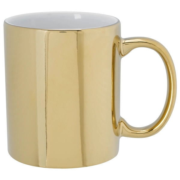 Metallic Colored 12 oz Ceramic Mugs - Metallic Colored 12 oz Ceramic Mugs - Image 4 of 5