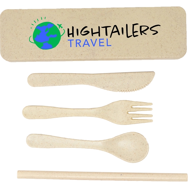 Custom Natureware Wheat Straw Cutlery Set