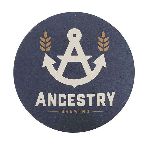 4" Round Pulp-Board Coaster 40pt - 4" Round Pulp-Board Coaster 40pt - Image 0 of 1