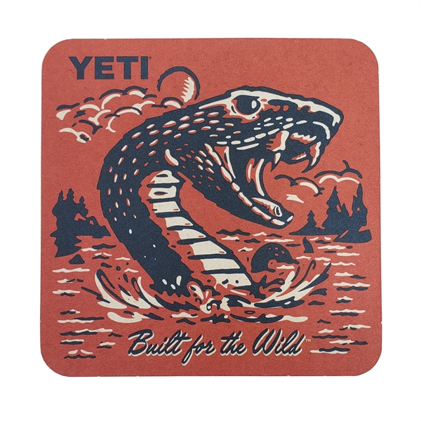 4" Square Pulp-Board Coaster 40pt - 4" Square Pulp-Board Coaster 40pt - Image 0 of 1