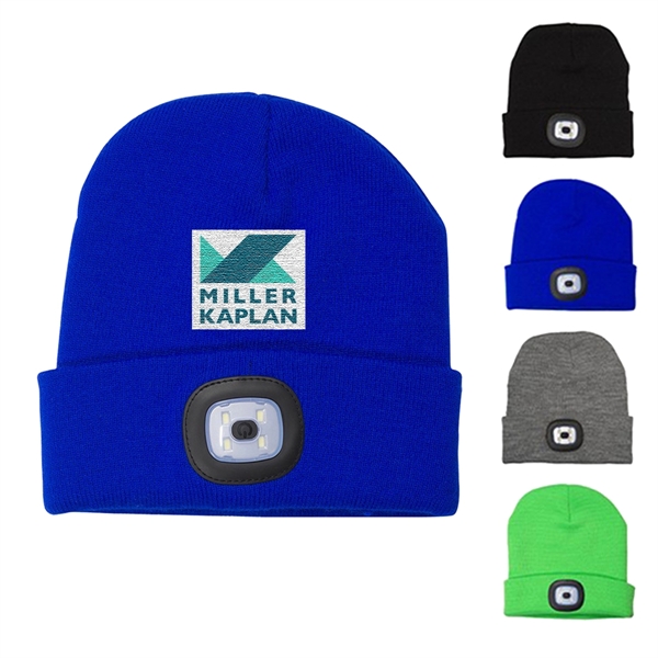 Acrylic beanie with LED lights - Acrylic beanie with LED lights - Image 0 of 4