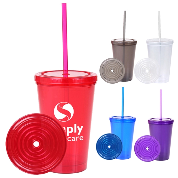 Translucent BPA-free Double-walled Tumbler - Translucent BPA-free Double-walled Tumbler - Image 0 of 5