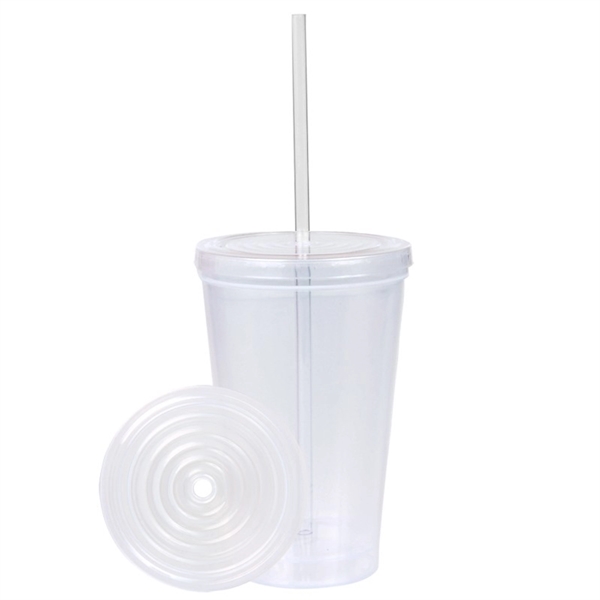 Translucent BPA-free Double-walled Tumbler - Translucent BPA-free Double-walled Tumbler - Image 1 of 5