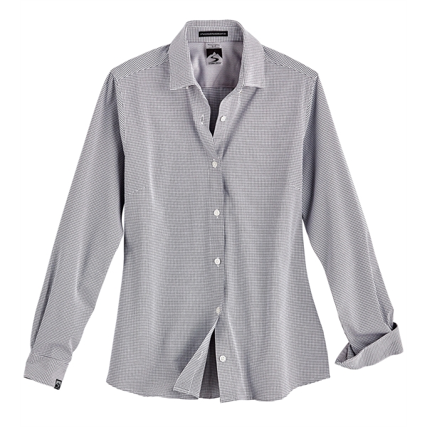Women's Influencer Windowpane Woven Shirt - Women's Influencer Windowpane Woven Shirt - Image 4 of 8
