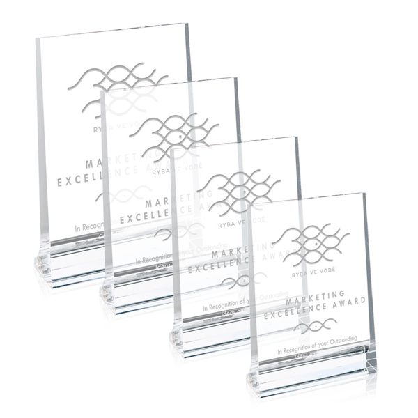 Custom Footed Plaque (Vert)
