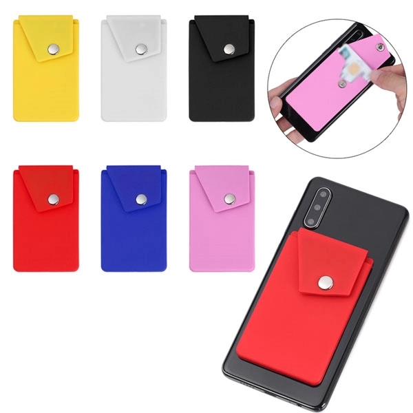 Silicone Phone Wallet Snap Pocket Cell Stand - Silicone Phone Wallet Snap Pocket Cell Stand - Image 2 of 8