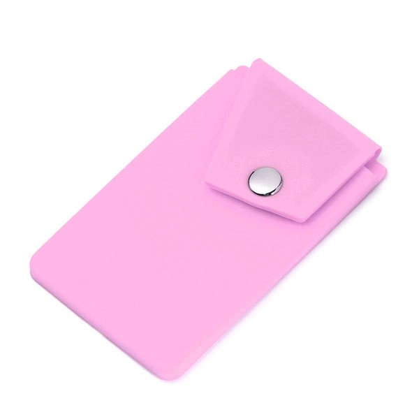 Silicone Phone Wallet Snap Pocket Cell Stand - Silicone Phone Wallet Snap Pocket Cell Stand - Image 5 of 8