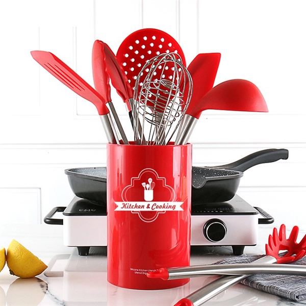 8Pcs Silicone Kitchen Cooking Utensils Tool Set - 8Pcs Silicone Kitchen Cooking Utensils Tool Set - Image 2 of 5