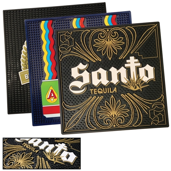 Heavy Duty Vinyl Bar Counter Rail Mat - 14" x 14" - Heavy Duty Vinyl Bar Counter Rail Mat - 14" x 14" - Image 0 of 0